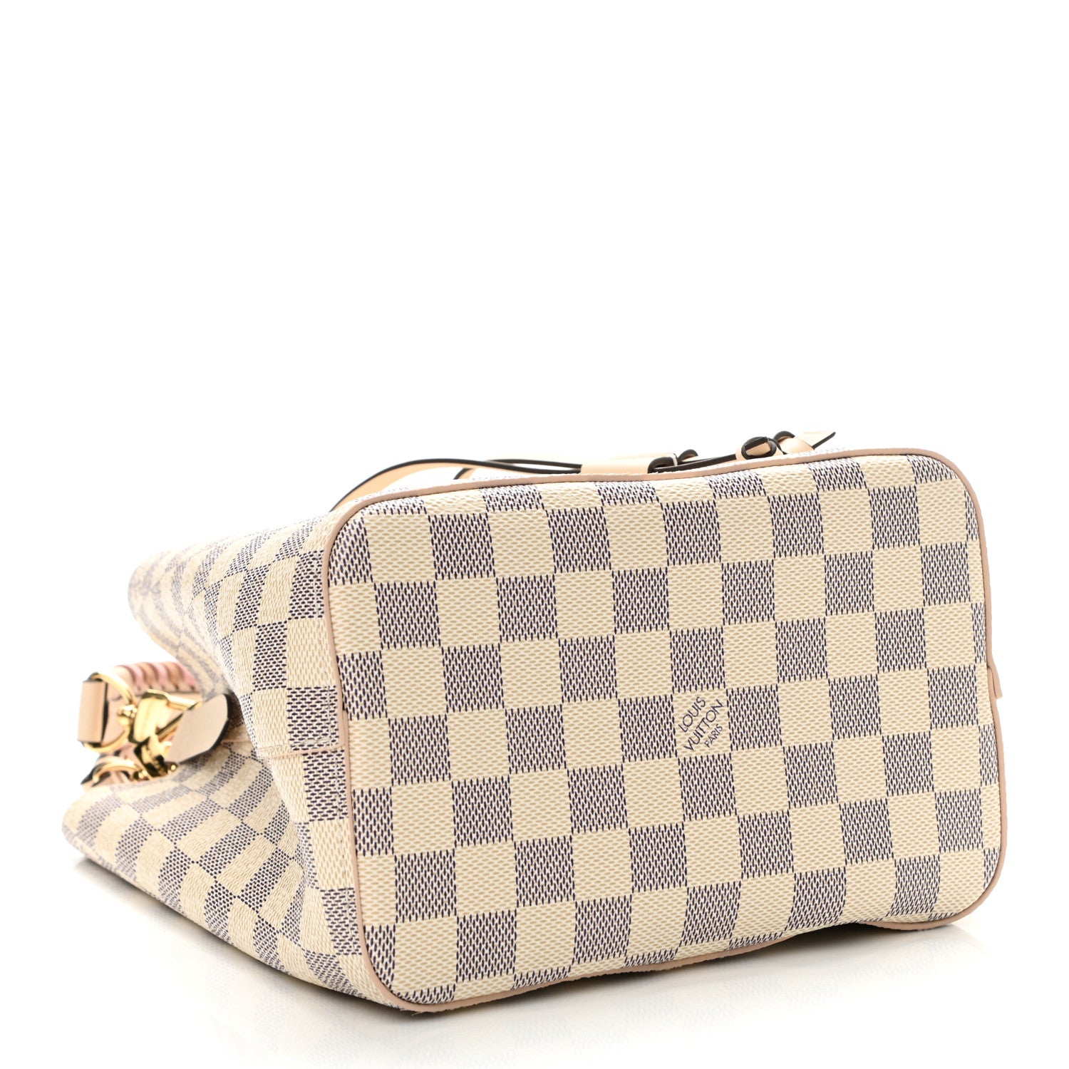 Louis Vuitton Damier Azur Braided Neonoe BB Pink 4 of 11