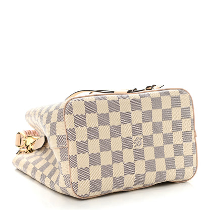 Louis Vuitton Damier Azur Braided Neonoe BB Pink 4 of 11