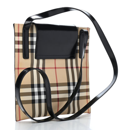 Burberry Patent Vintage Check Crossbody Black 3 of 12