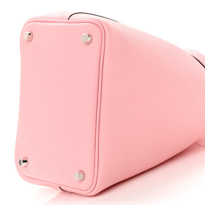 Hermes Taurillon Clemence Picotin Lock 18 PM Rose Sakura 10 of 11