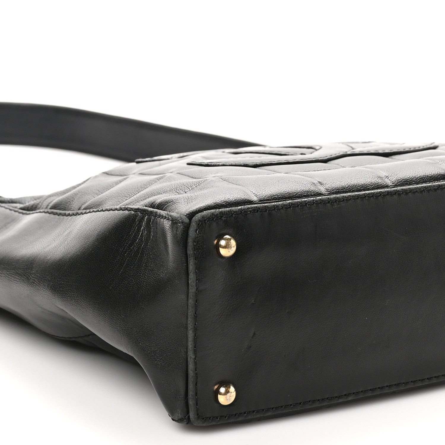 Chanel Lambskin Quilted Small Chocolate Bar Shoulder Bag Black 9 of 10