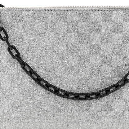 Louis Vuitton Damier Glitter Taurillon Monogram In The Loop Trio Pouch Black Silver 9 of 11