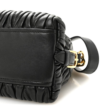 Miu Miu Nappa Matelasse Dome Crossbody Black 9 of 10