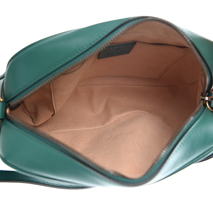 Gucci Calfskin Matelasse Small GG Marmont Chain Shoulder Bag Emerald Green 5 of 10