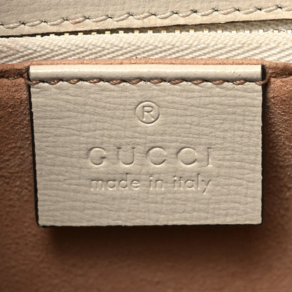 Gucci Azalea Calfskin Horsebit 1955 Shoulder Bag Mystic White 7 of 12