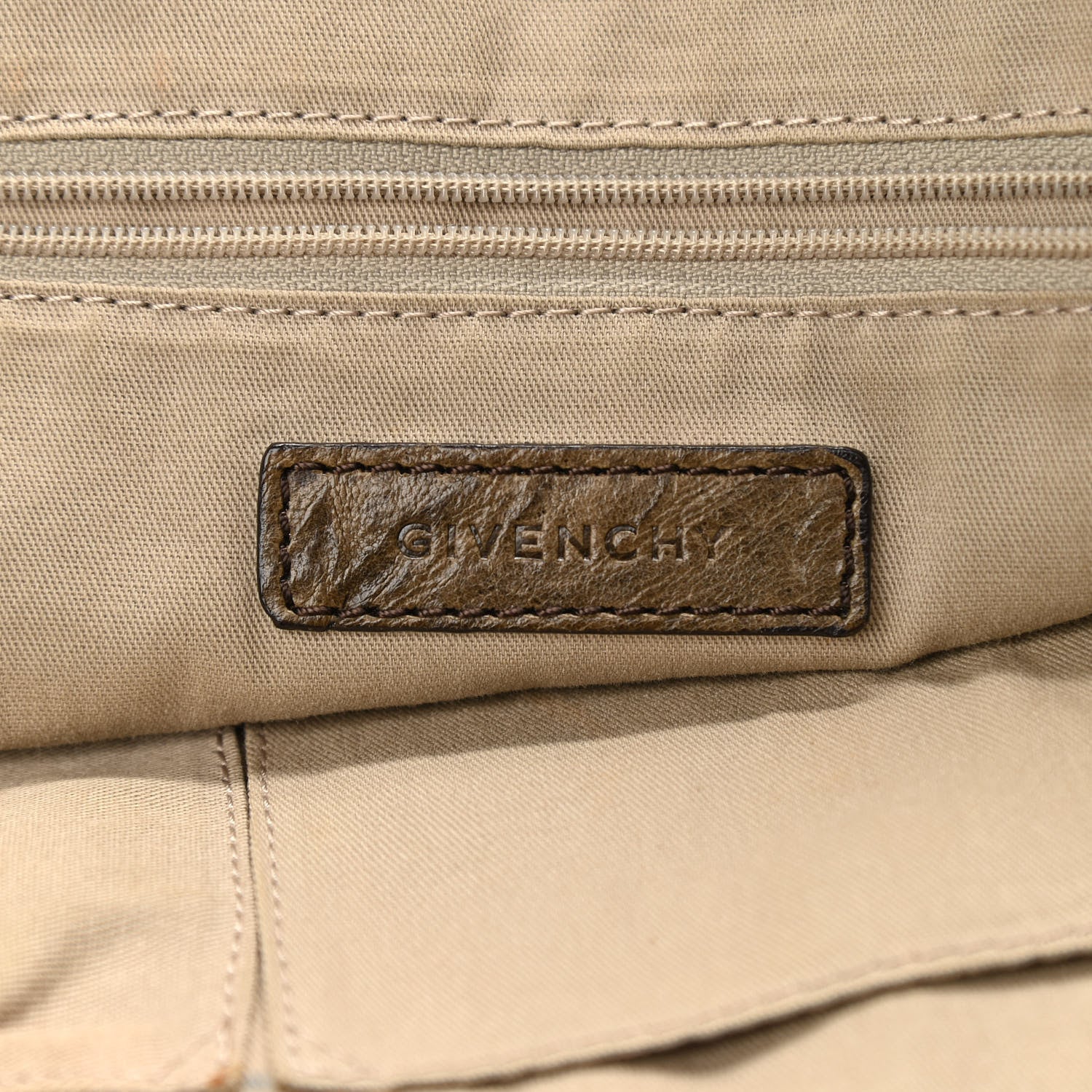 Givenchy Crackled Calfskin Medium Nightingale Light Brown 6 of 15