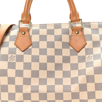 Louis Vuitton Damier Azur Speedy Bandouliere 30 8 of 10