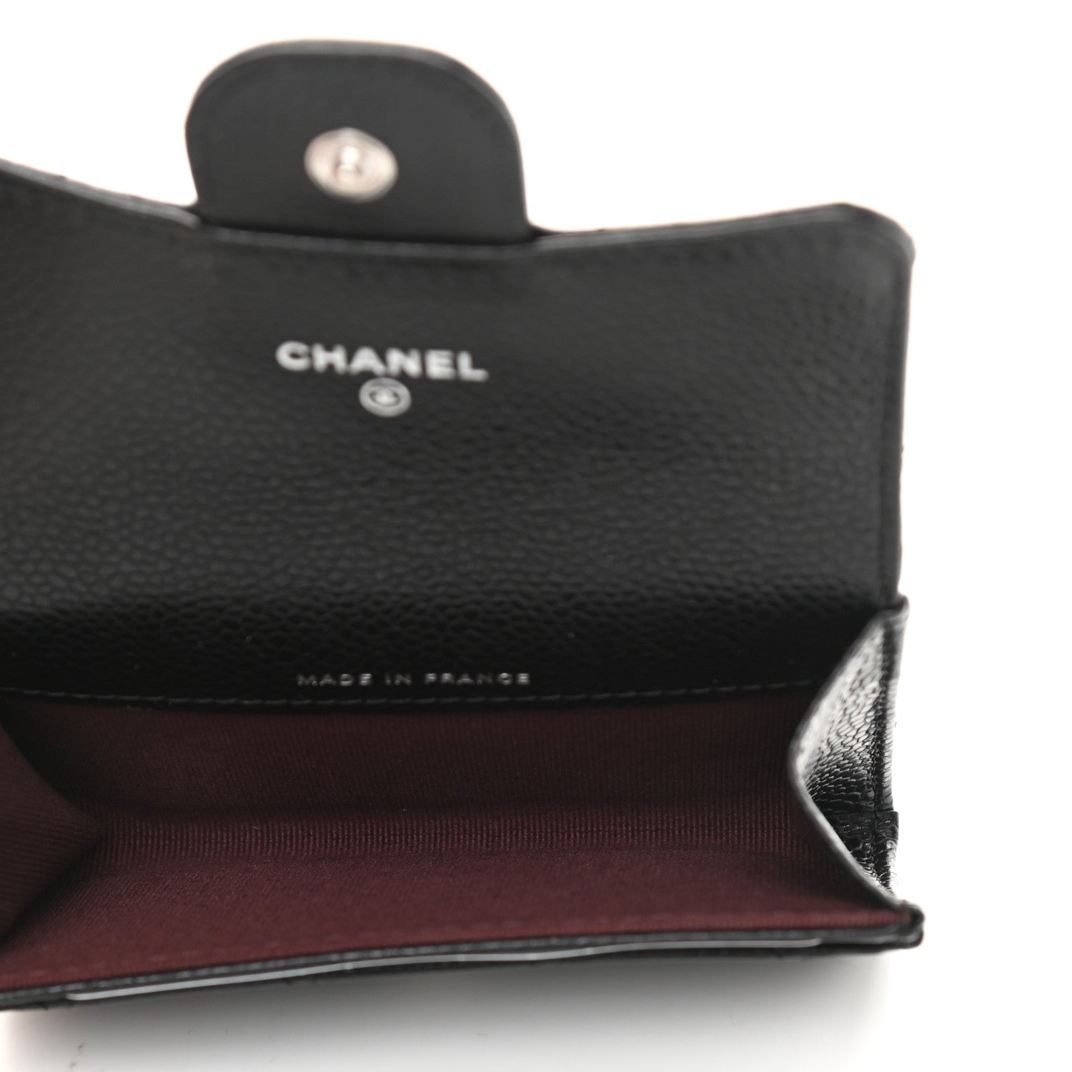 Chanel Caviar Quilted Flap Card Holder Wallet Black 5 of 9