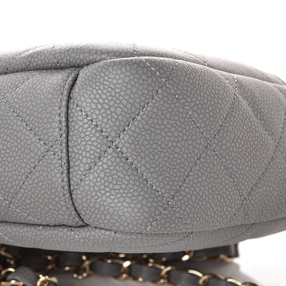 Chanel Iridescent Caviar Flat Quilted Small Coco Tassel Camera Case Grey 9 of 10