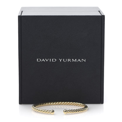 David Yurman 18K Yellow Gold 4mm Cablespira Bracelet 6 of 6