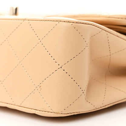 Chanel Lambskin Quilted Small Double Flap Beige 10 of 11