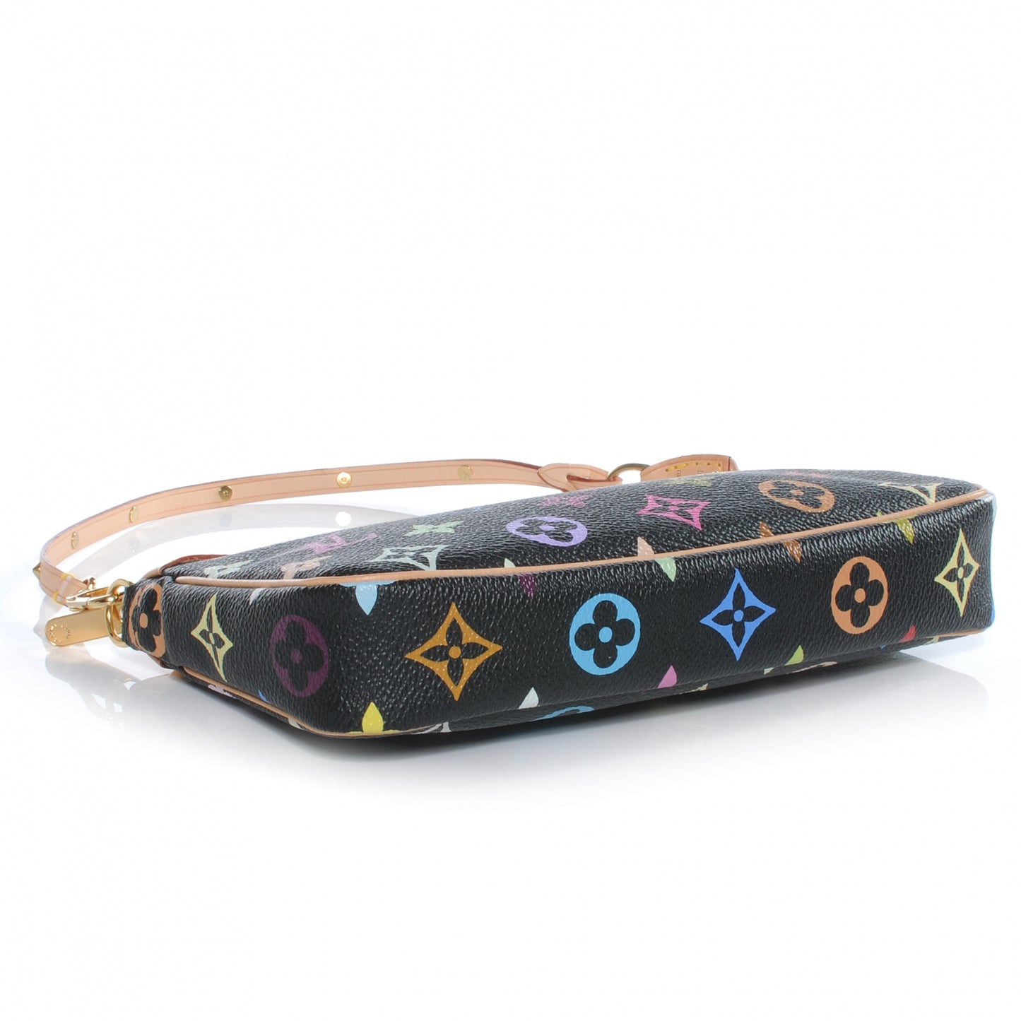 Monogram Multicolor Pochette Accessories Black