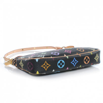 Louis Vuitton Monogram Multicolor Pochette Accessories Black 4 of 8
