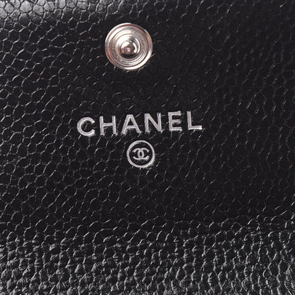 Chanel Caviar Quilted Flap Card Holder Black 5 of 8