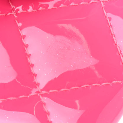 Chanel Patent Quilted Card Holder Pink 9 of 10