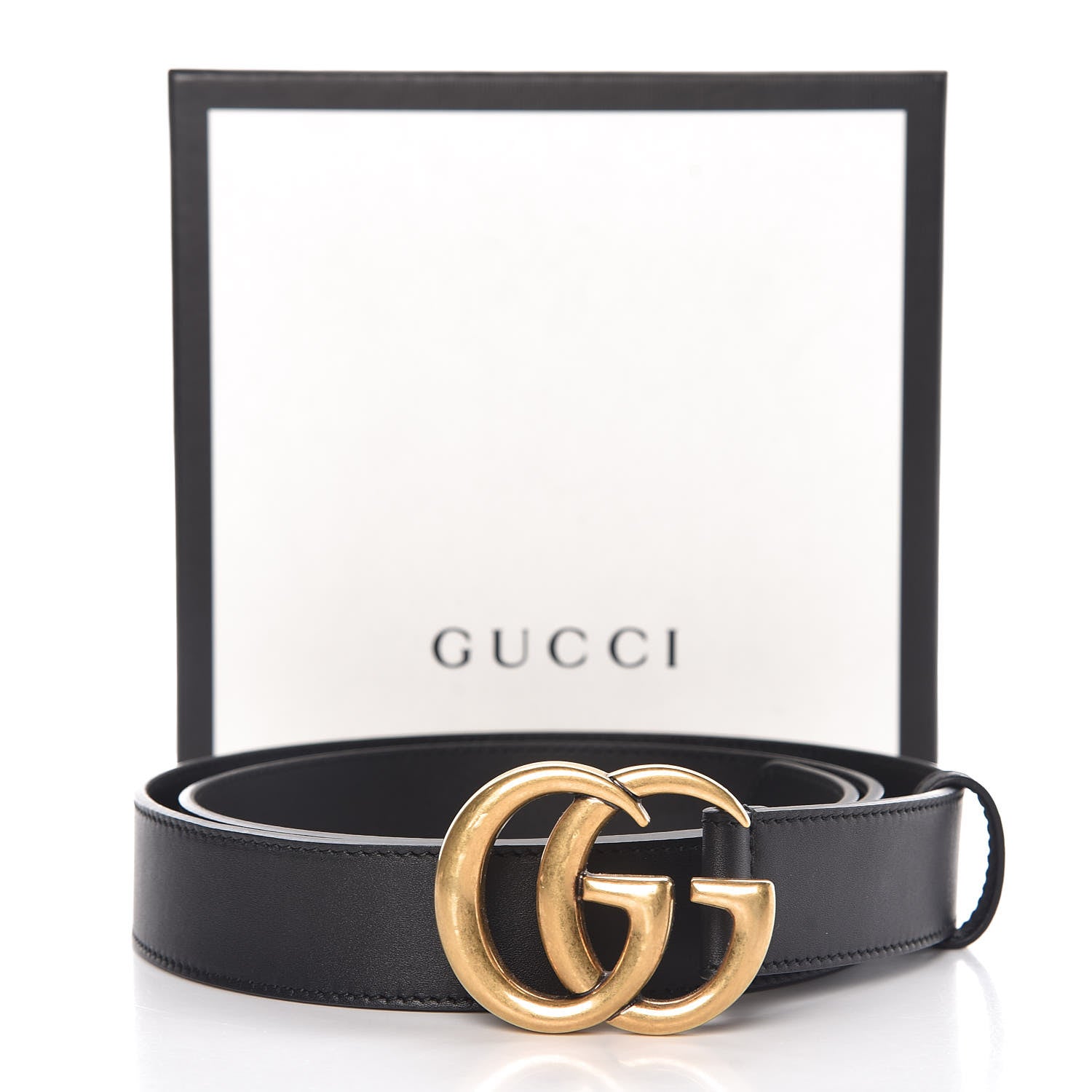 Gucci Calfskin Double G 30mm Belt 100 40 Black 7 of 7