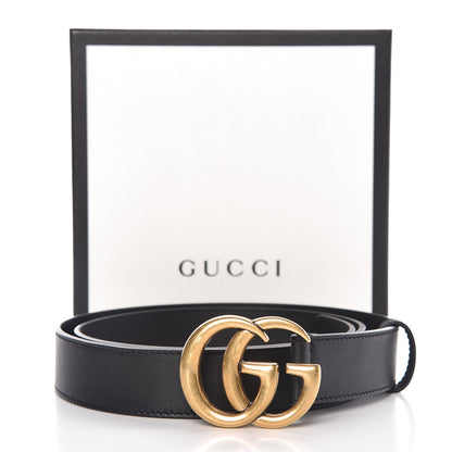 Gucci Calfskin Double G 30mm Belt 100 40 Black 7 of 7