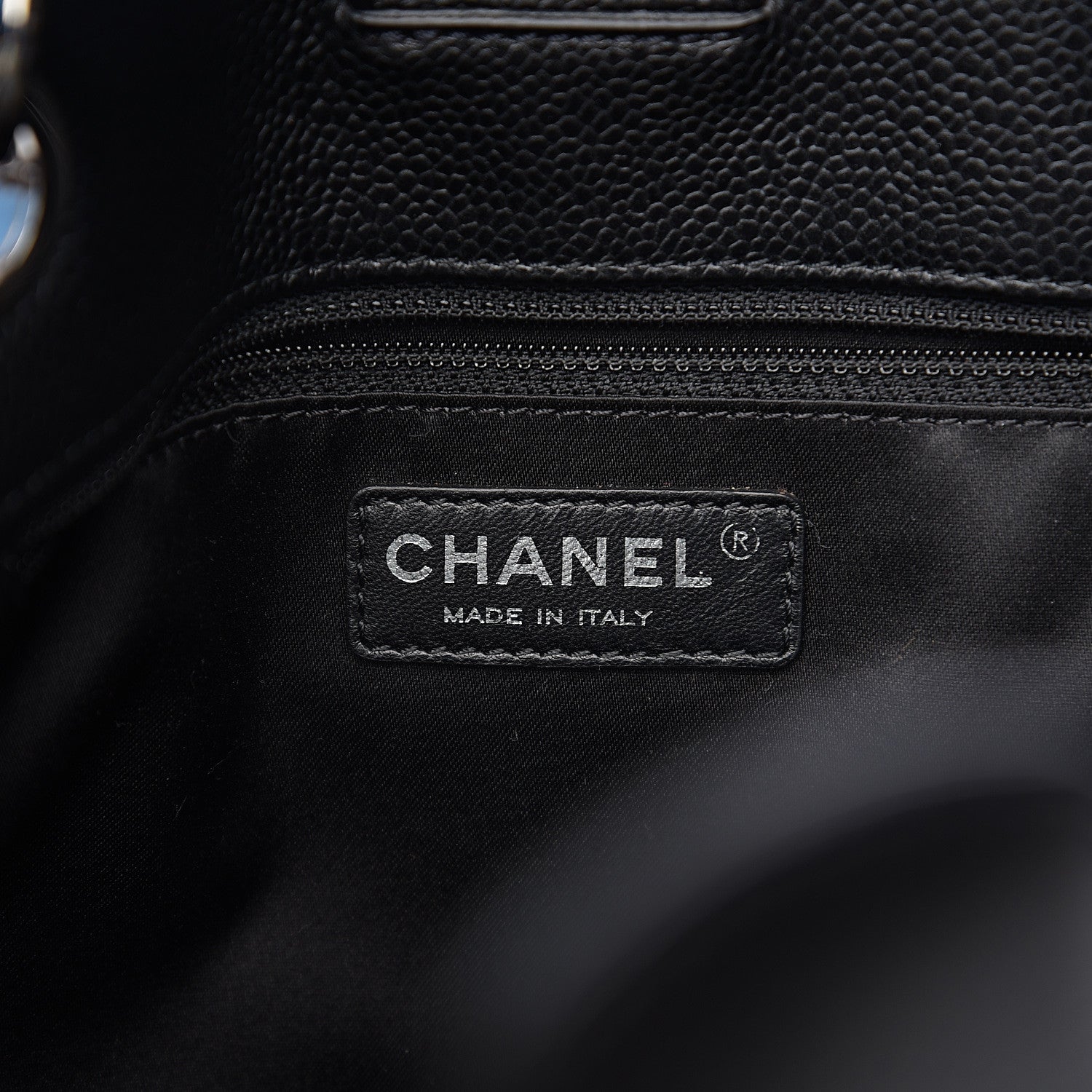 Chanel Caviar Quilted Petit Shopping Tote PST Black 6 of 9