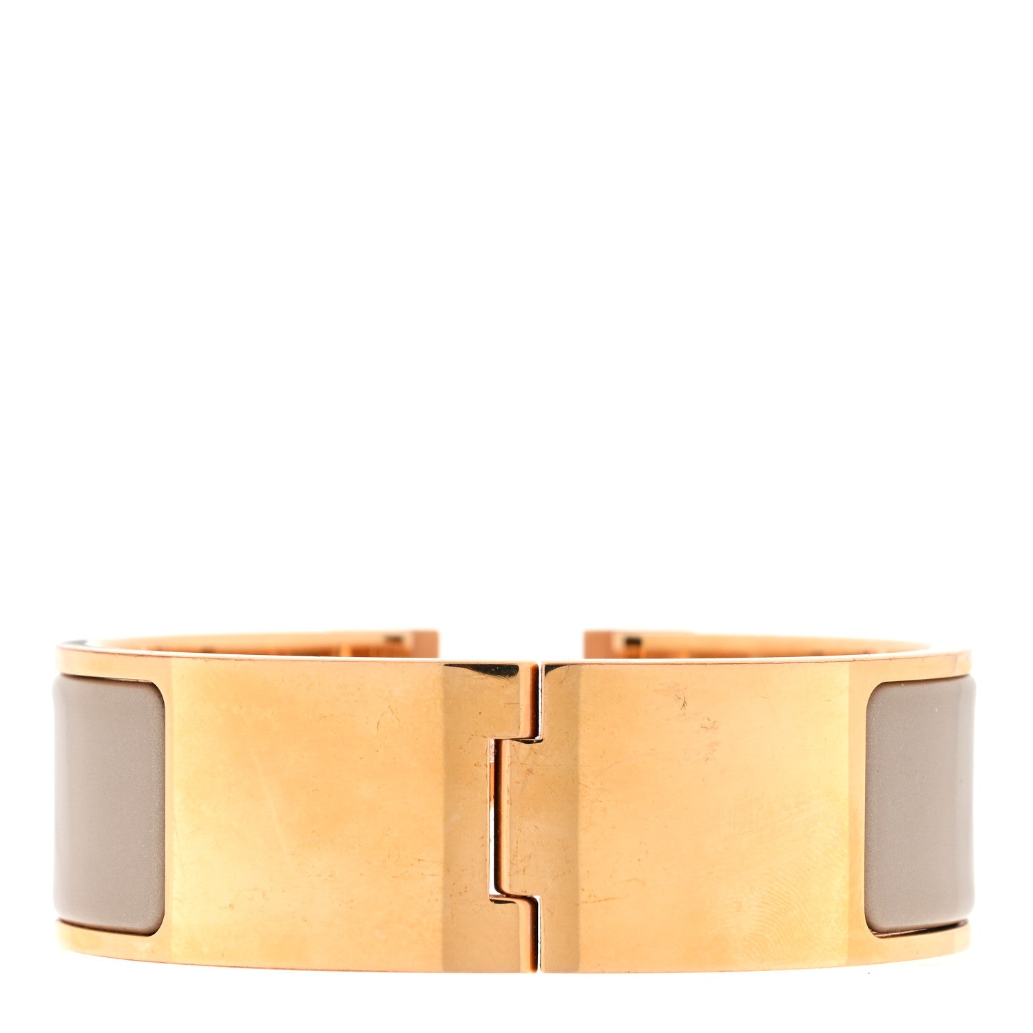 Hermes Enamel Wide Clic Clac H Bracelet PM Marron Glace 2 of 3