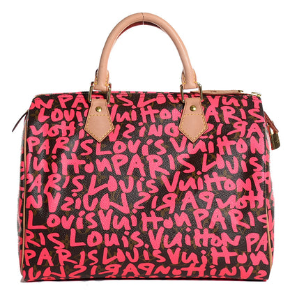 Louis Vuitton Monogram Graffiti Speedy 30 Fuchsia 1 of 7
