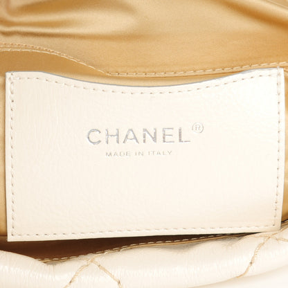 Chanel Glazed Calfskin XL On The Road Flap Ivory 6 of 12