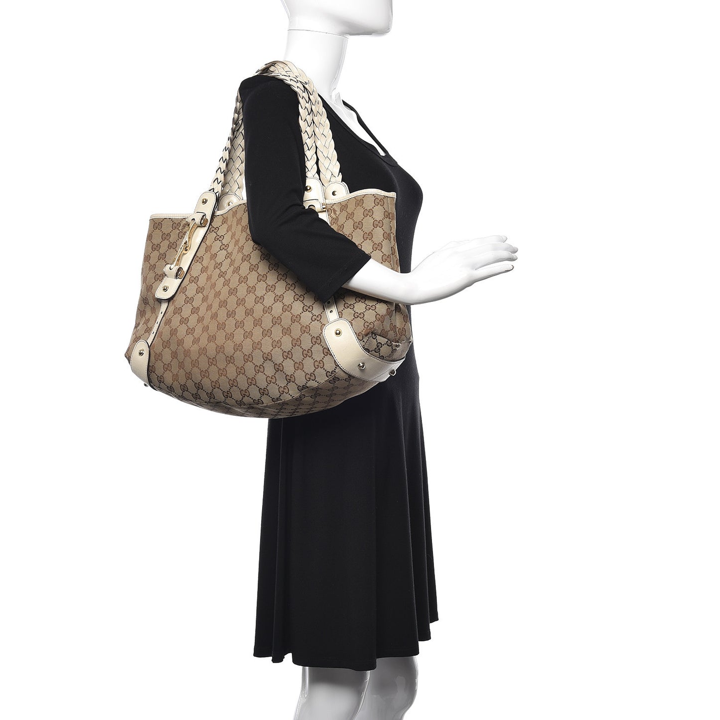 Monogram Medium Pelham Shoulder Bag Off White