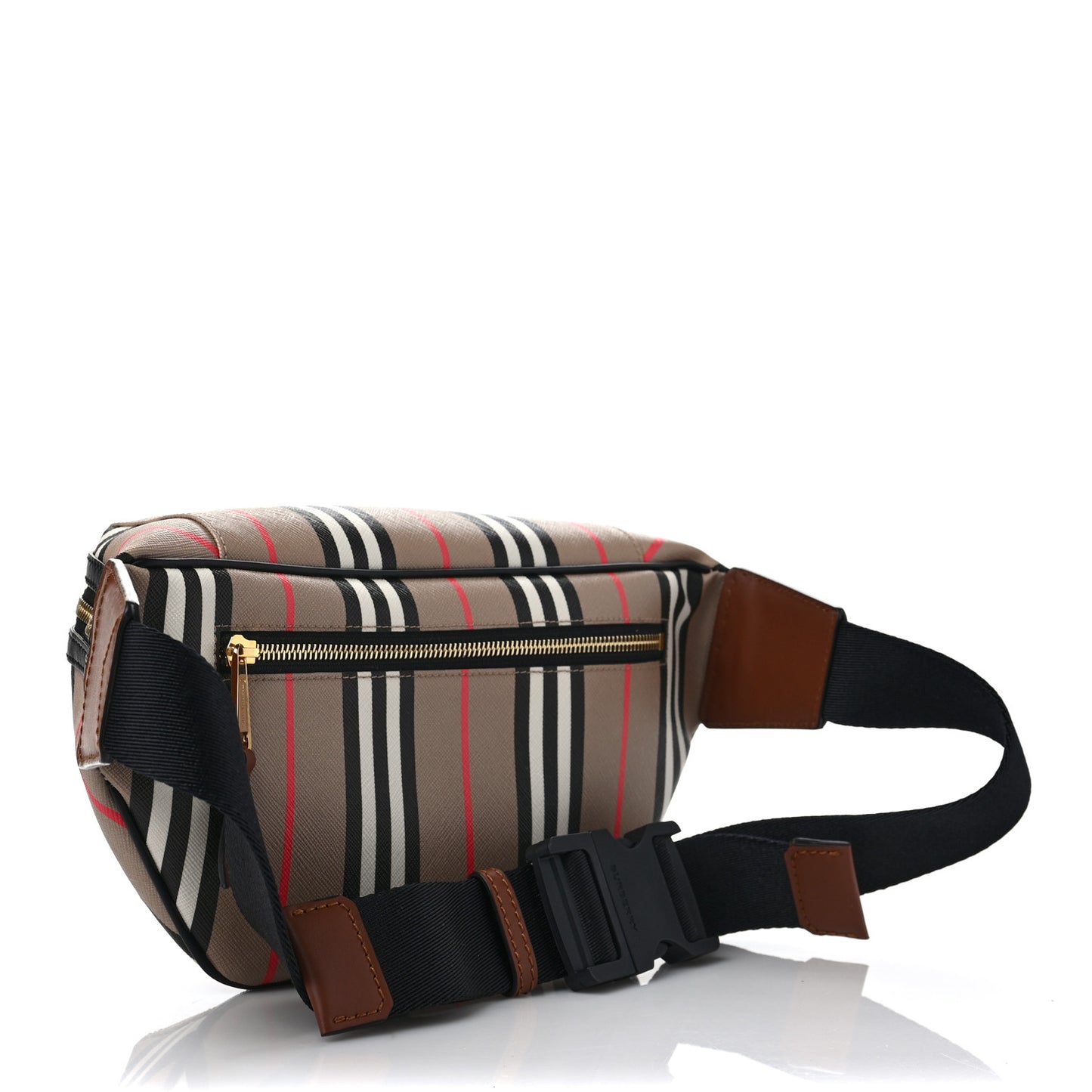 E-Canvas Icon Stripe Sonny Bum Bag Archive Beige