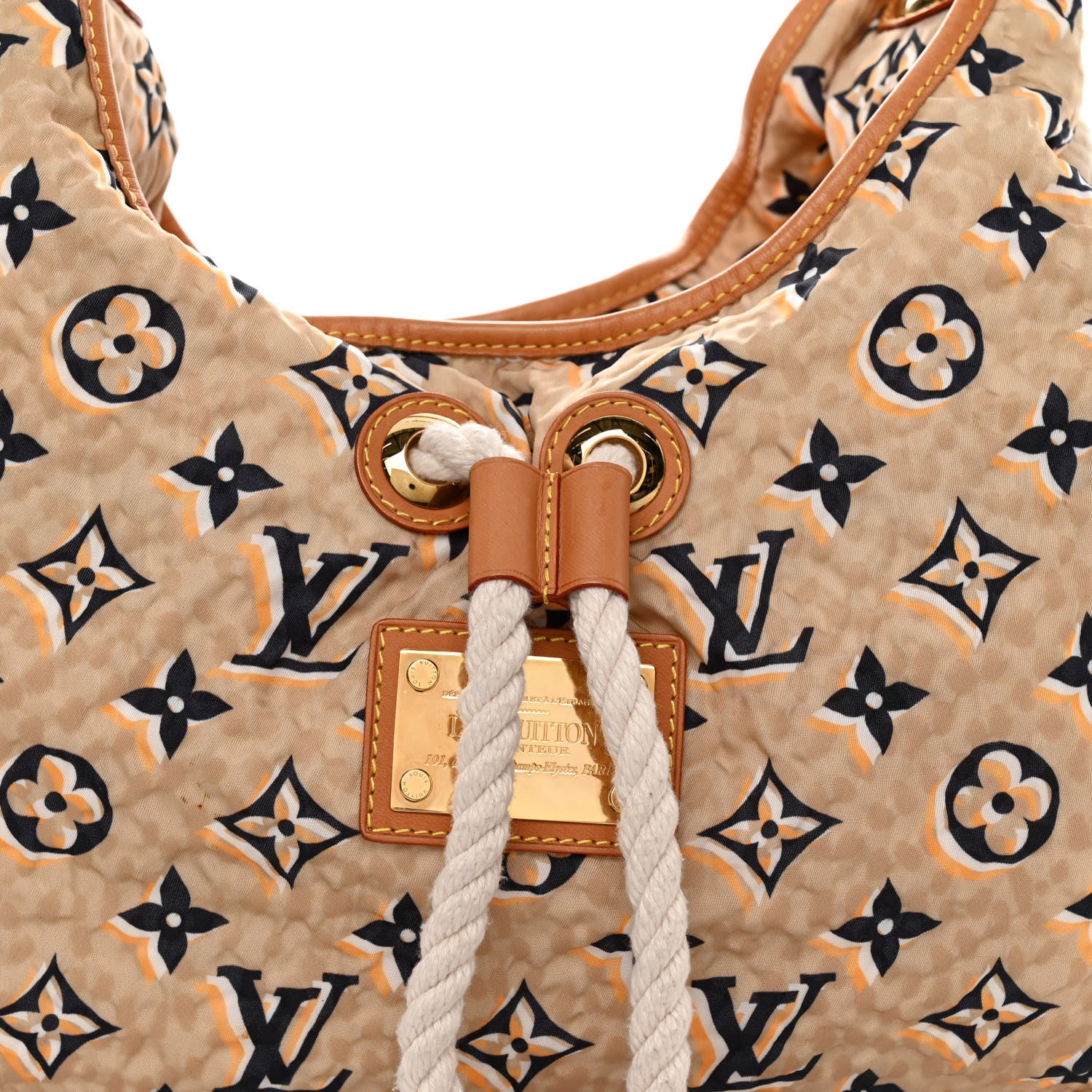 Louis Vuitton Canvas Monogram Cruise Bulles MM Natural 7 of 13