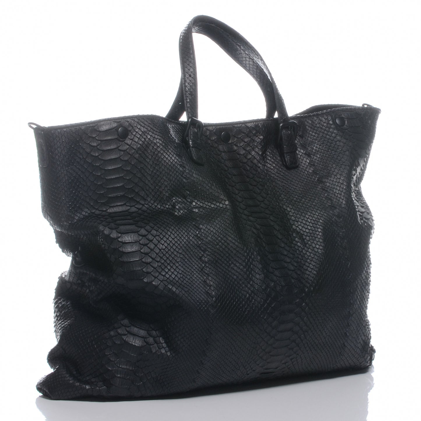 Python Convertible Tote Bag Black