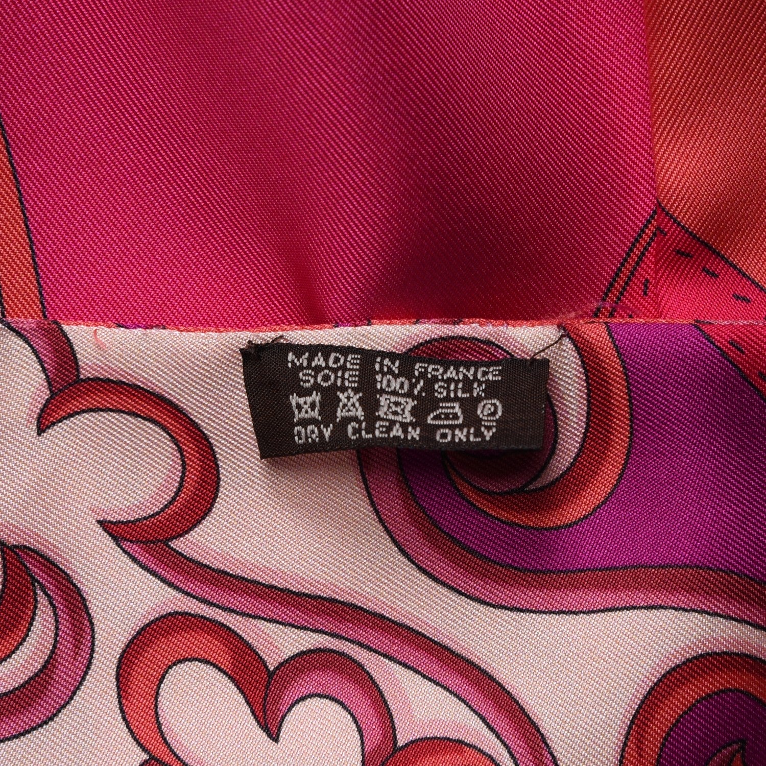 Hermes Silk Festival des Amazones Maxi Twilly Fuchsia Rose Indien Corail 7 of 9