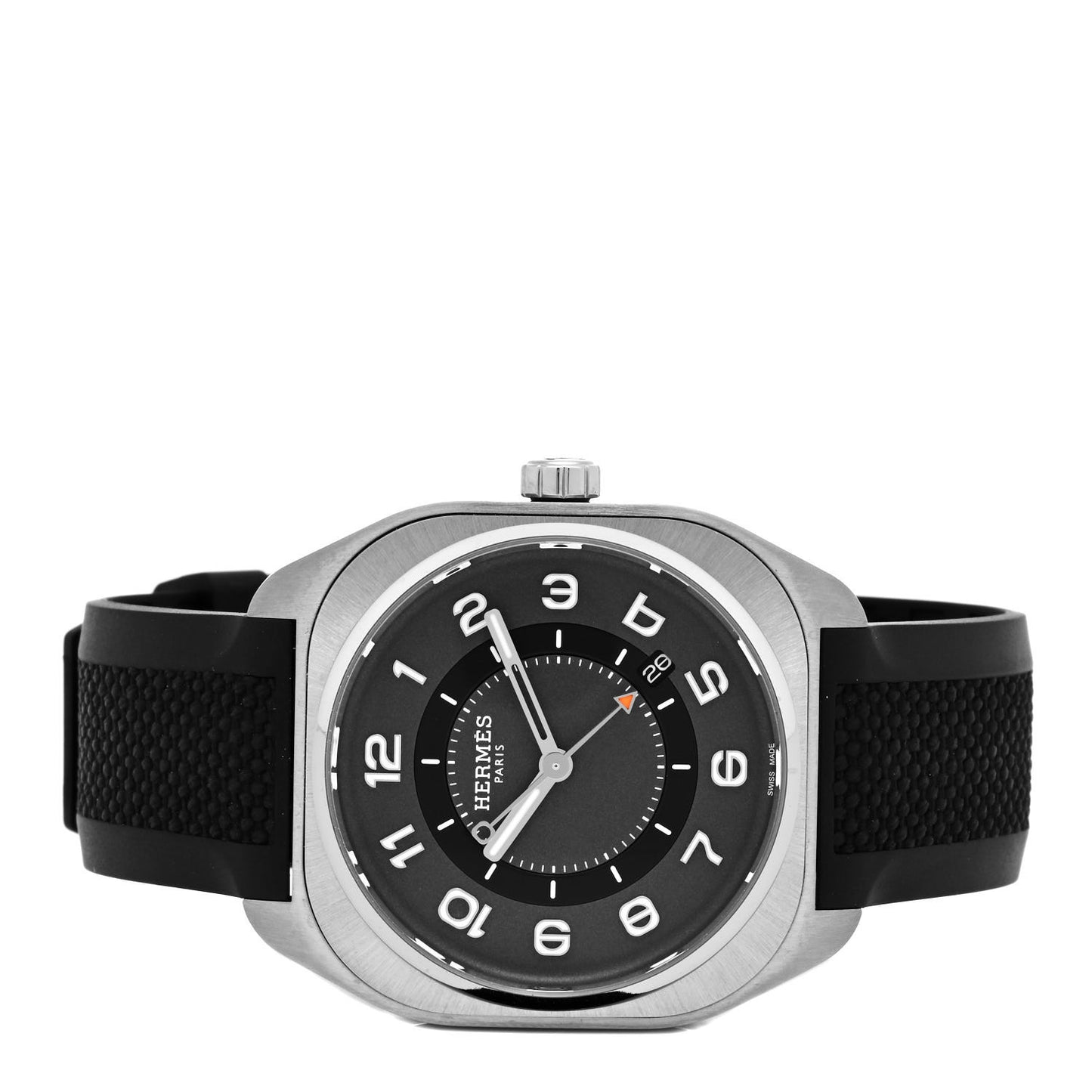 Titanium Rubber 39mm H08 Automatic Watch Noir