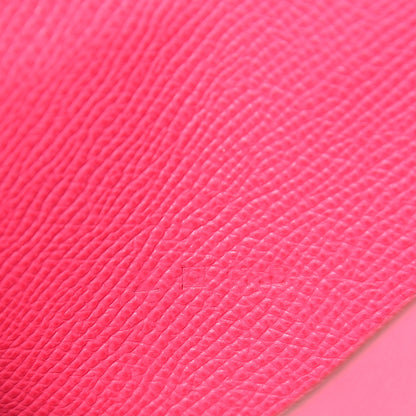 Hermes Epsom Bi-Color Mini Bearn Wallet Tosca Rose Tyrien 6 of 7