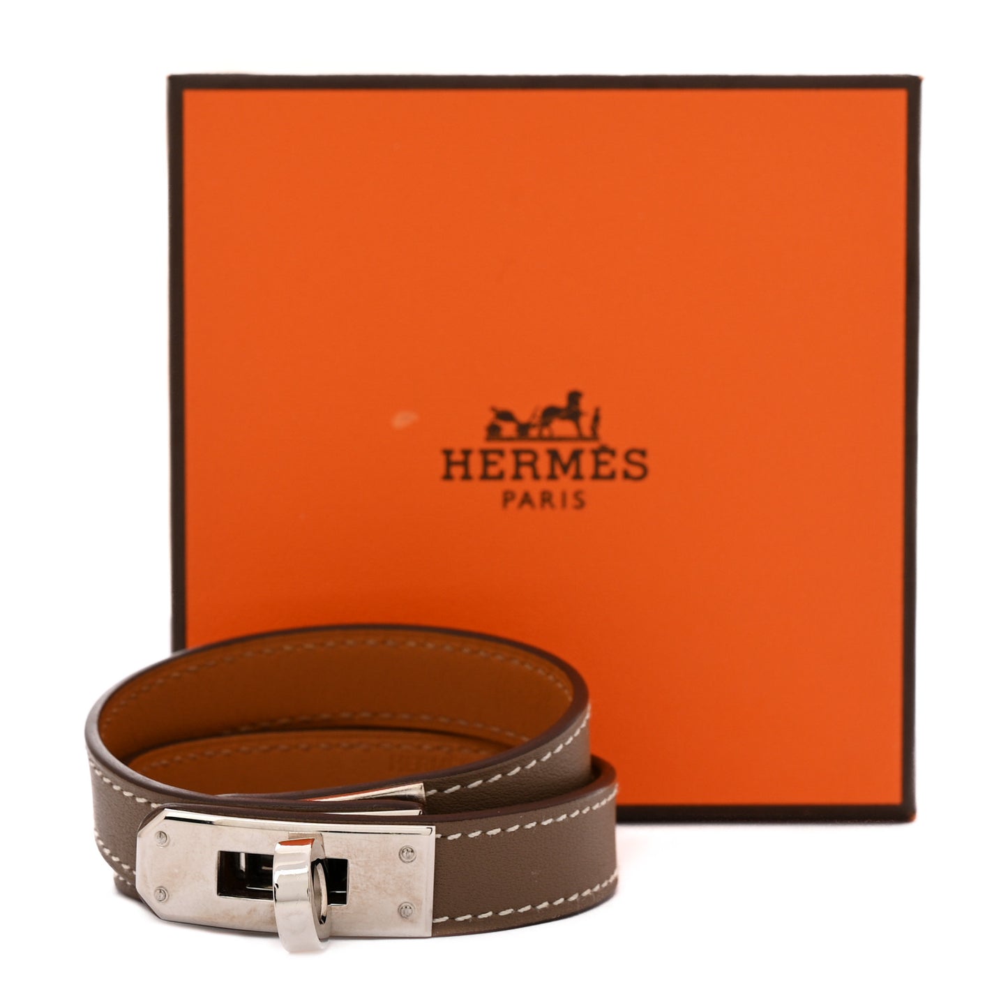 Swift Kelly Double Tour Bracelet S Etoupe