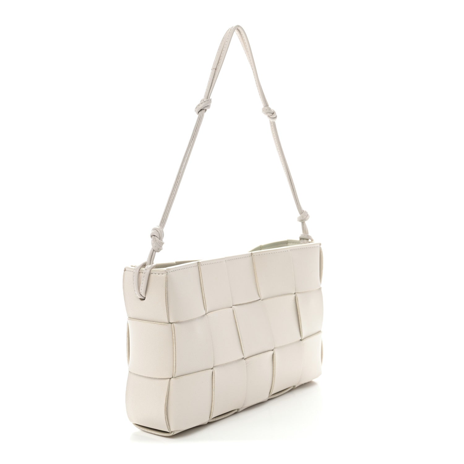 Bottega Veneta Calfskin Maxi Intrecciato Cassette Pouch On Strap Chalk 3 of 11