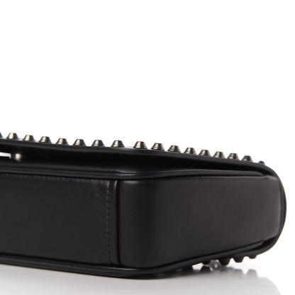 Prada Vitello Studded Crossbody White Black 7 of 10
