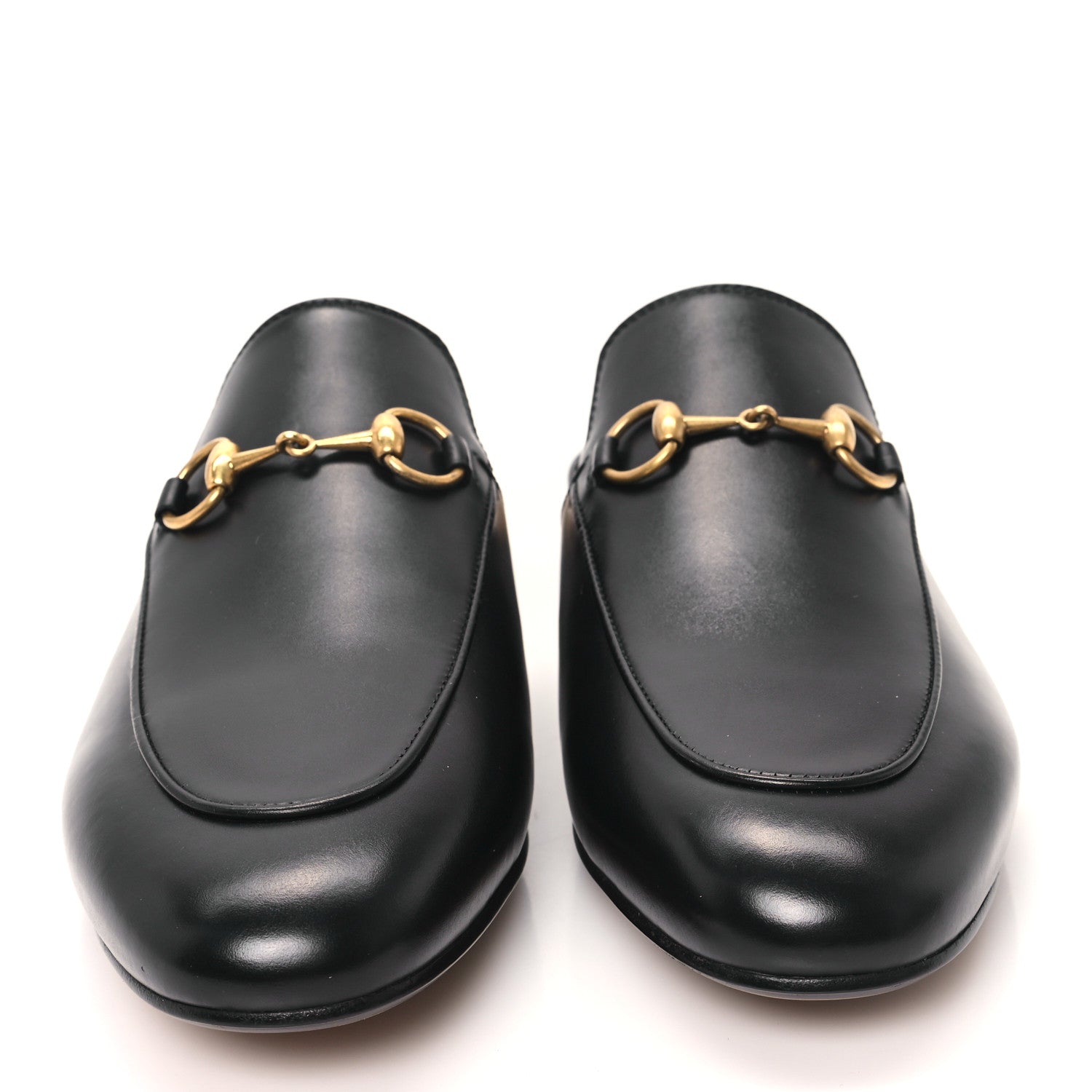 Gucci Calfskin Womens Princetown Slippers 37.5 Black 3 of 11