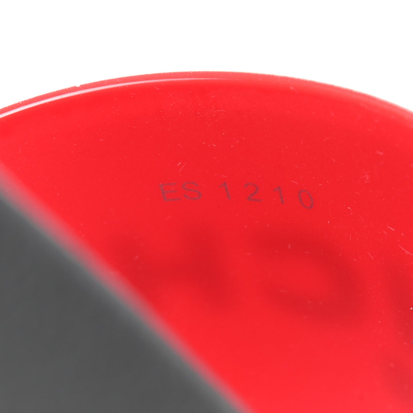Rubber Logo Pool Slide Sandals 38 Red