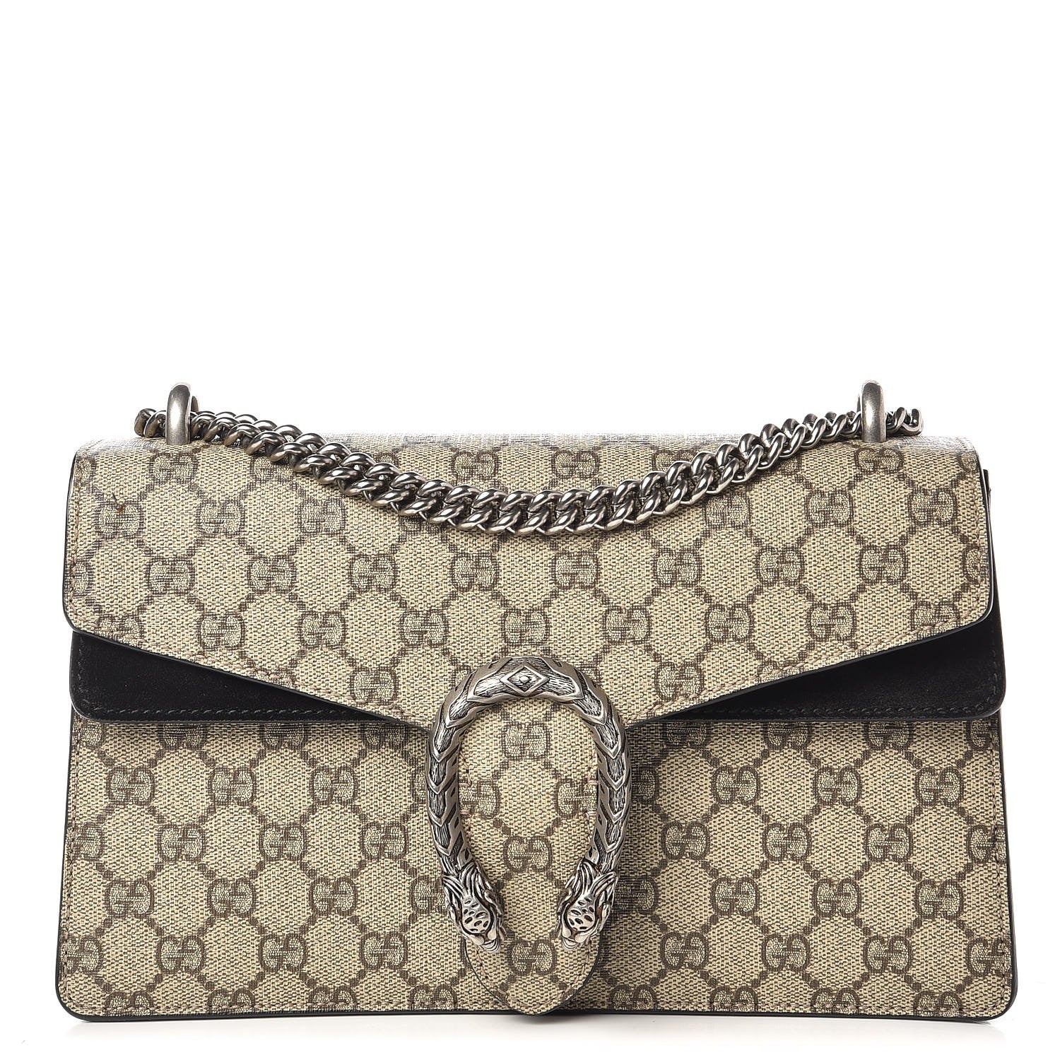 Gucci GG Supreme Monogram Small Dionysus Shoulder Bag Black 1 of 19