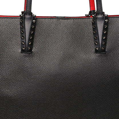 Christian Louboutin Calfskin Spikes East West Cabata Tote Black 9 of 12
