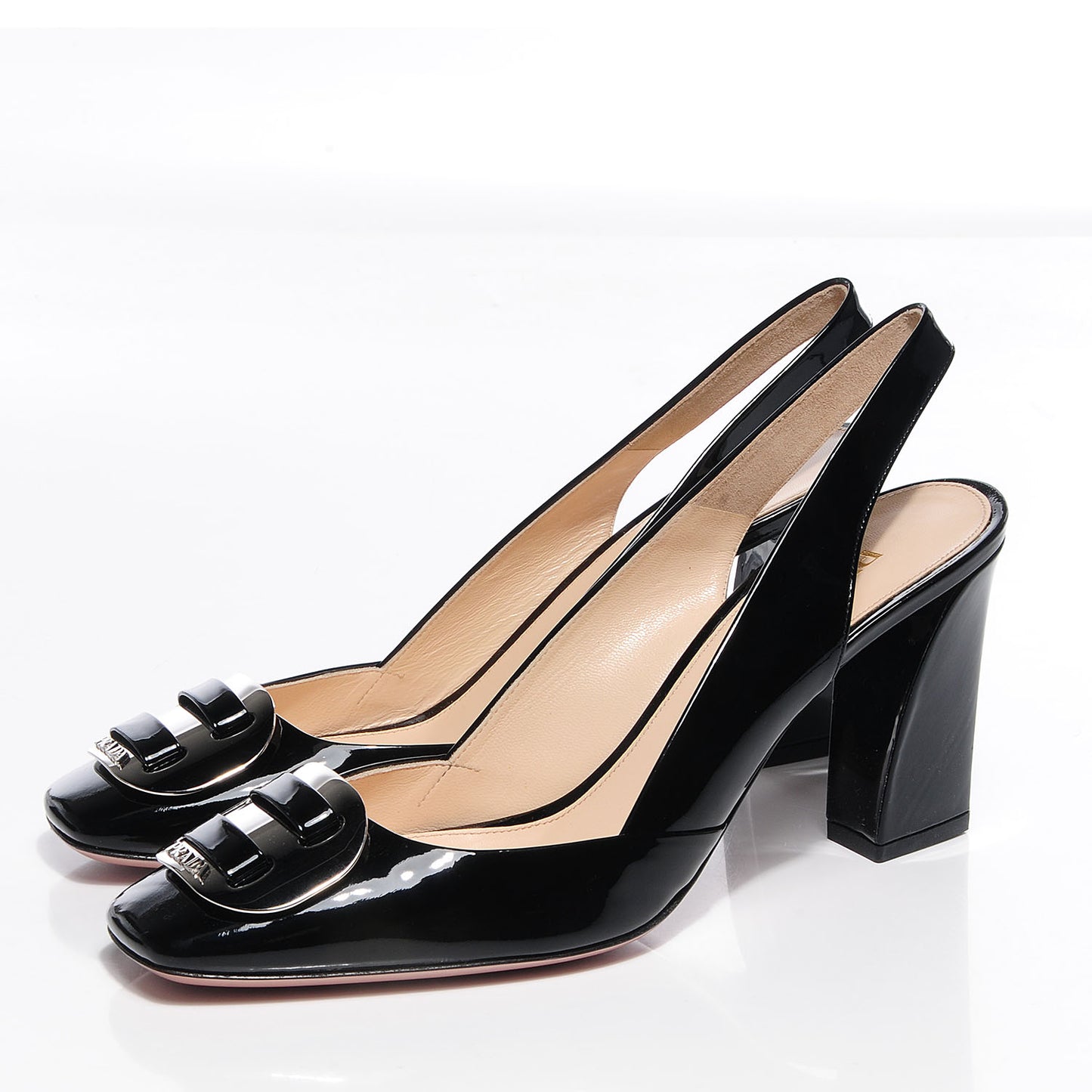 Vernice Slingback Pumps 40 Black