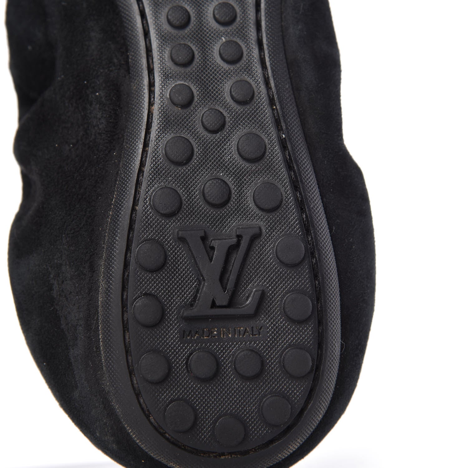 Louis Vuitton Suede S-Lock Ballerina Flats 37 Black 8 of 9
