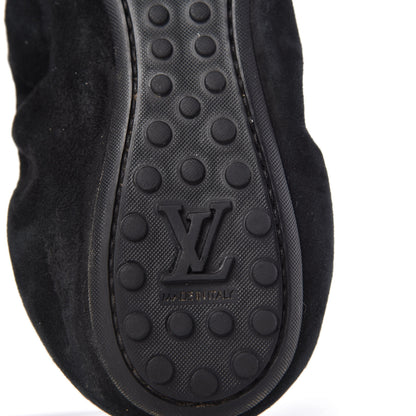 Louis Vuitton Suede S-Lock Ballerina Flats 37 Black 8 of 9