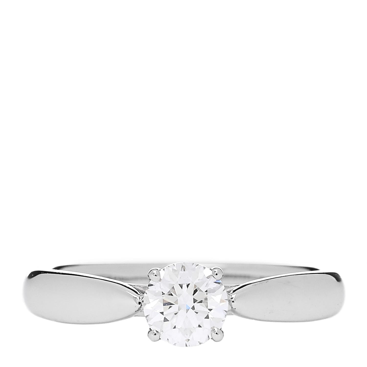 Tiffany Platinum Diamond .35ct Harmony Solitaire Engagement Ring 47 4 1 of 6