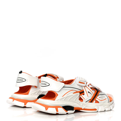 Balenciaga Neoprene Rubber Mens Track Sandals 45 White Orange 2 of 14