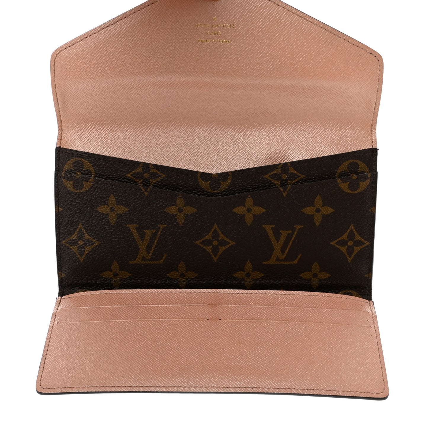 Monogram Josephine Wallet Rose Nacre