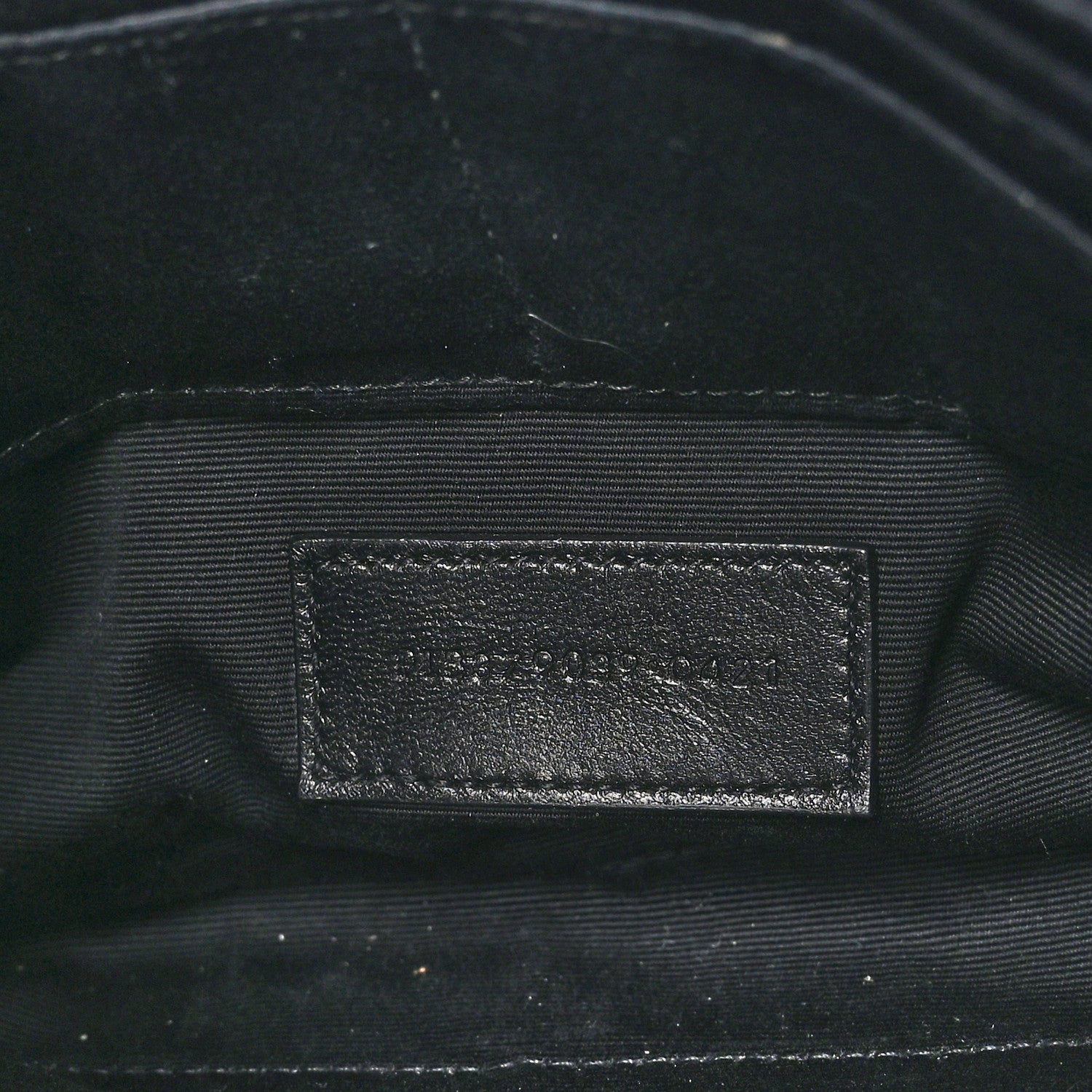 Saint Laurent Calfskin Matelasse Chevron Monogram A5 Wristlet Black 7 of 9