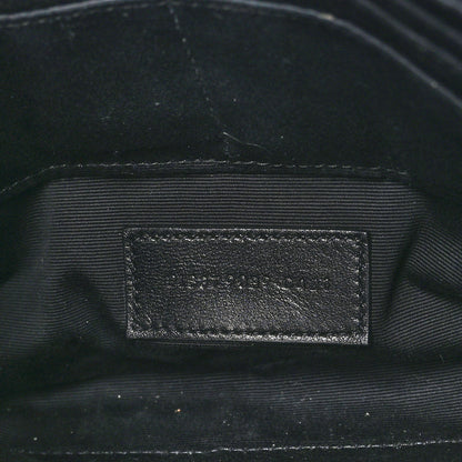 Saint Laurent Calfskin Matelasse Chevron Monogram A5 Wristlet Black 7 of 9