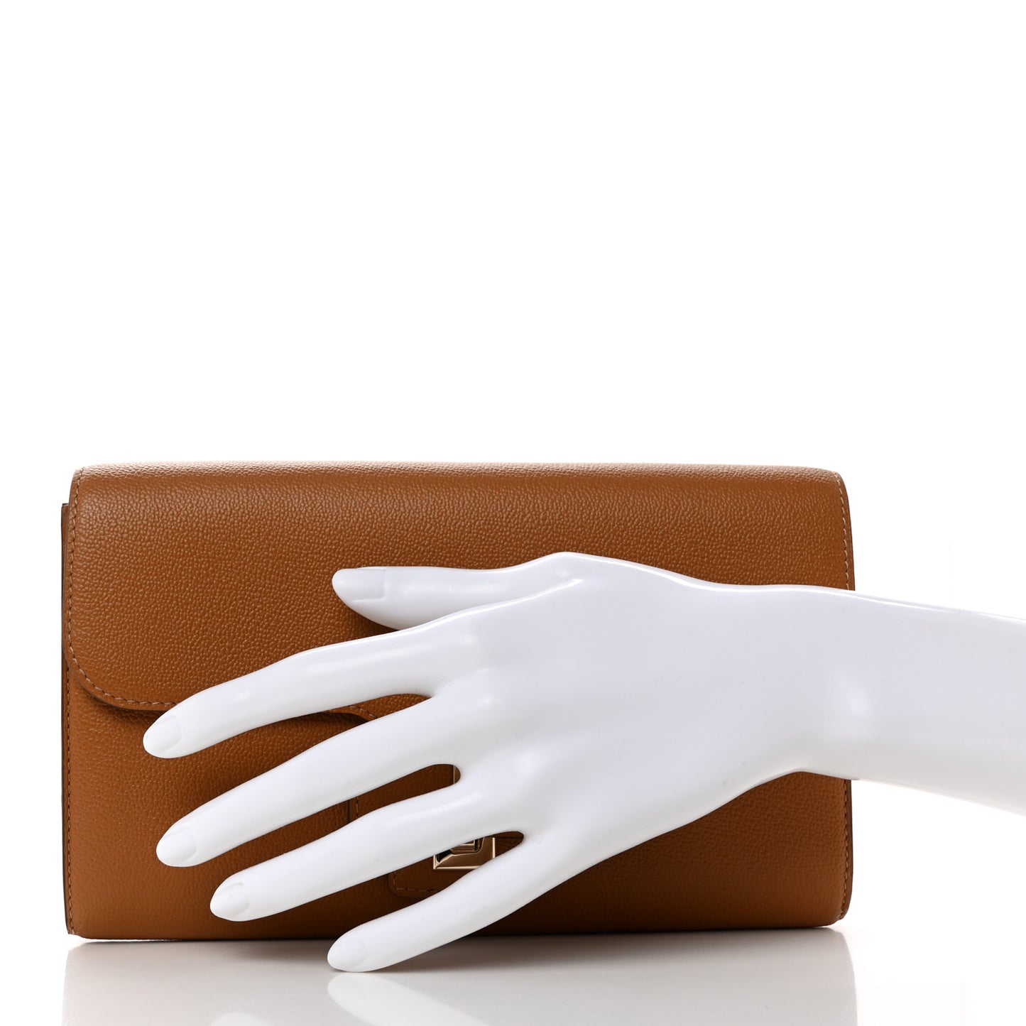 Grained Calfskin Simplissime Wallet Vegetal