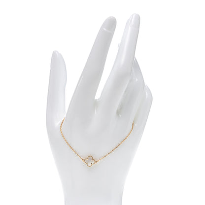 Van Cleef & Arpels 18K Yellow Gold Mother of Pearl Sweet Alhambra Bracelet 2 of 7