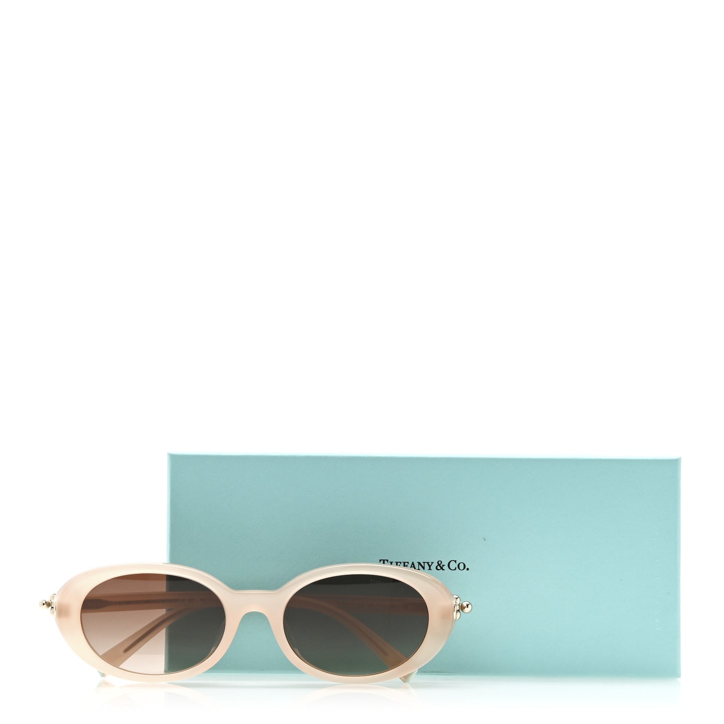 Acetate HardWear Oval Sunglasses TF4242D Opal Nude Pink